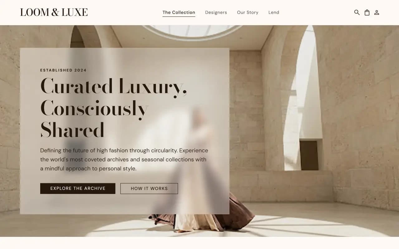 Loom & Luxe cover screenshot